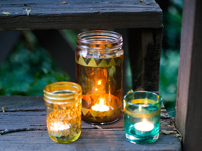 DIY Tinted Votive Holders