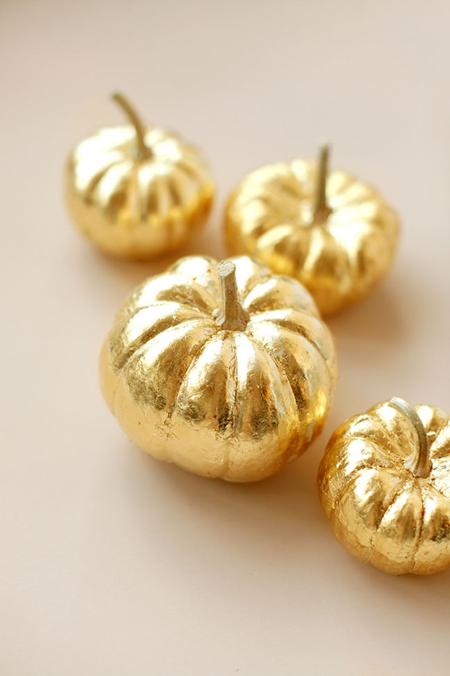 Golden DIY Pumpkins