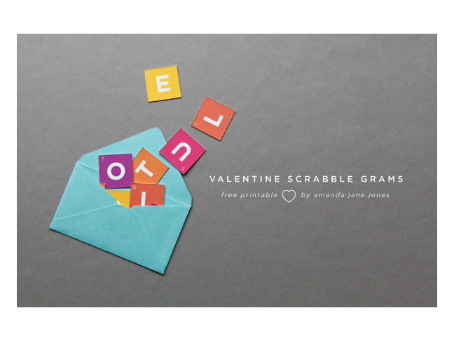 Valentine Scrabble Gram