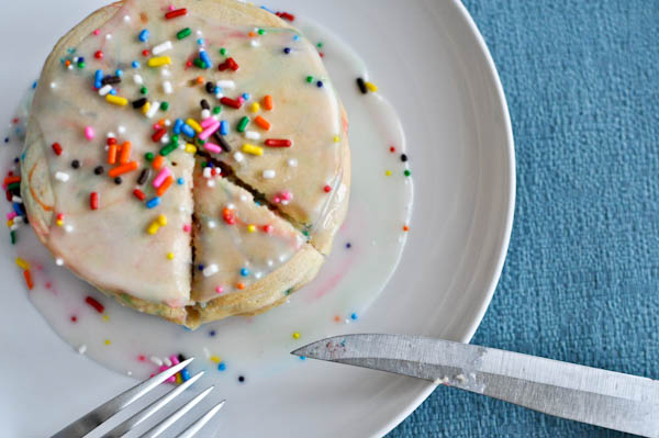 Turn Everyday Pancakes Into Birthday Cake