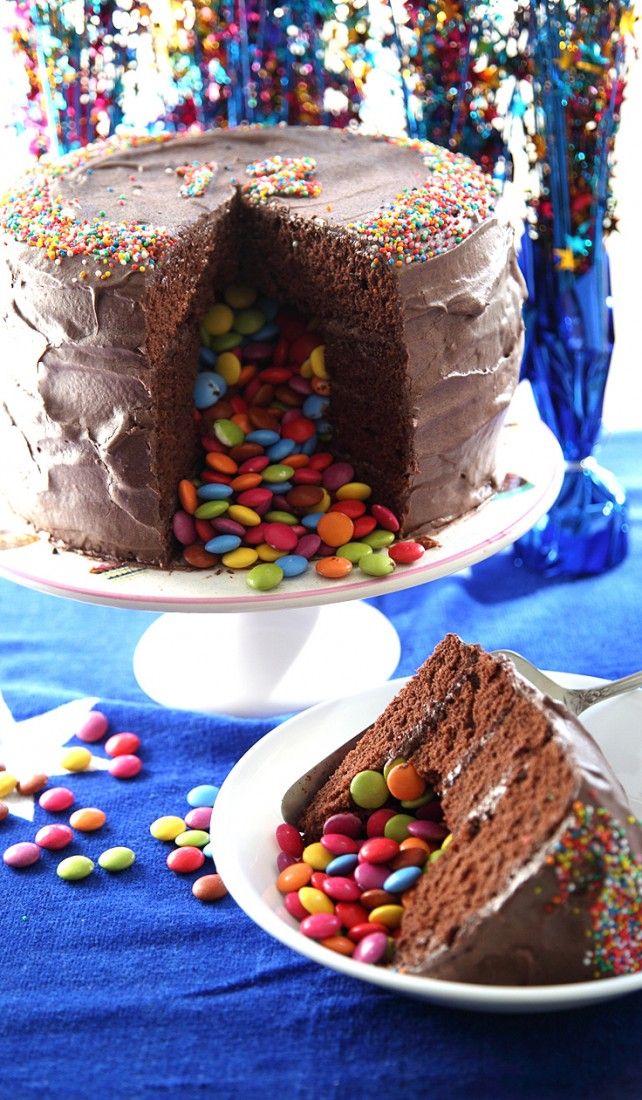 Give Them a Surprise With a Piñata Cake 