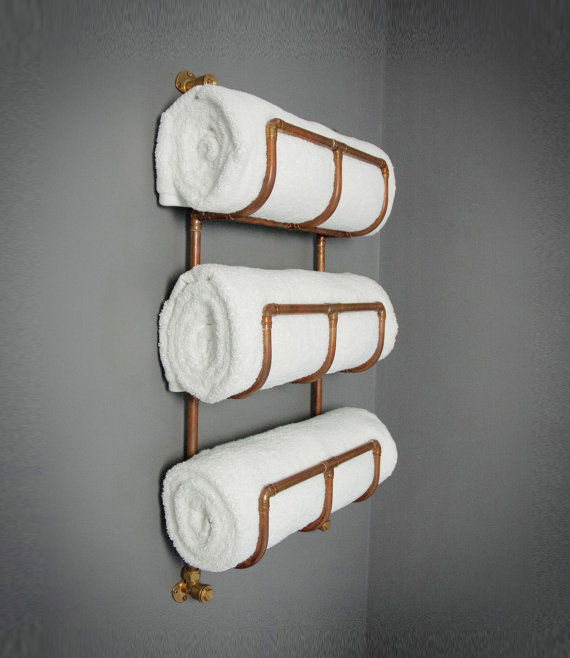 Copper Pipe Towel Rack