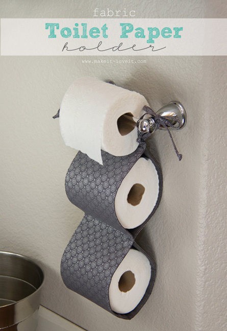 DIY Fabric Toilet Paper Holder