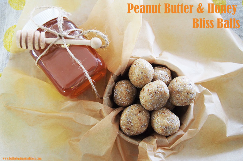 Peanut Butter and Honey Bliss Balls
