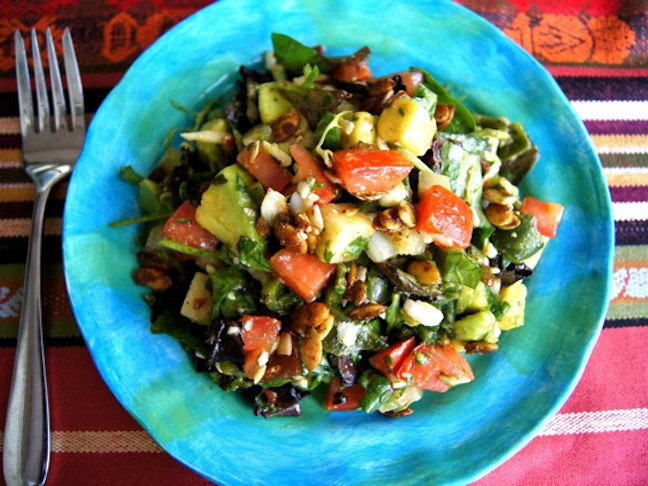Mexican Chopped Salad with Spiced Pepitas and Honey-Chipotle Lime Dressing