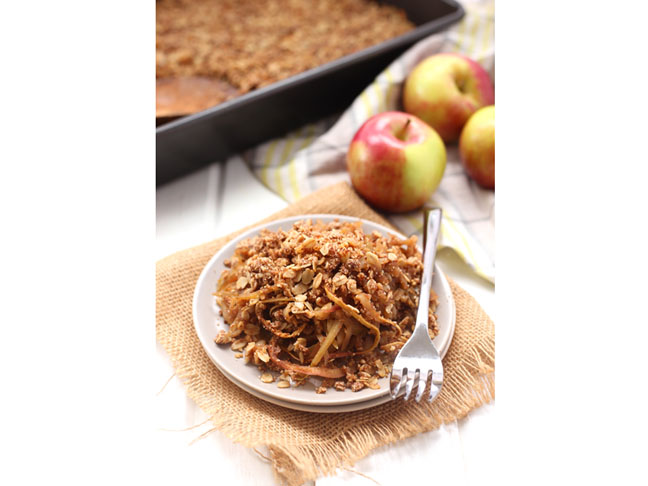Spiralized Apple Crumble