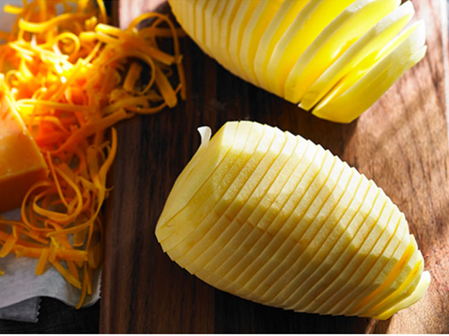 Hasselbacks With Cheese