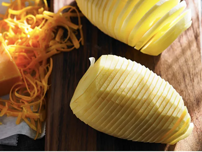 Hasselbacks With Cheese