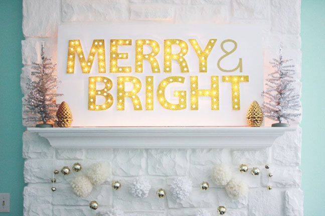 Merry Bright Marquee Light