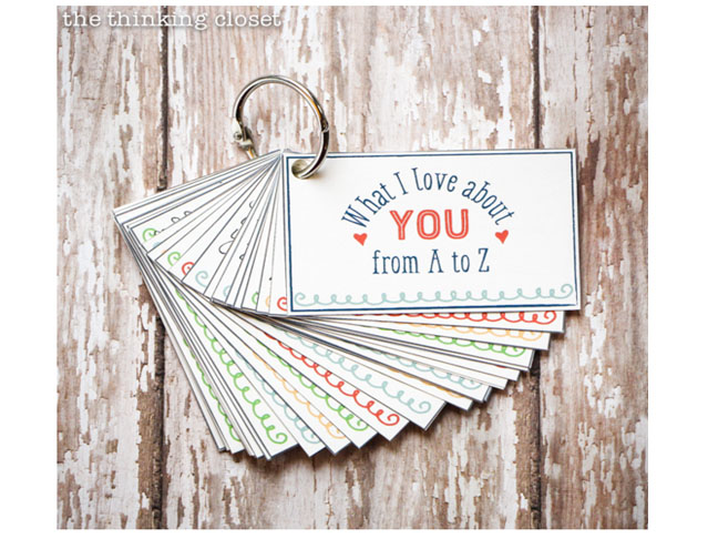 Make an A to Z Mini Love Book