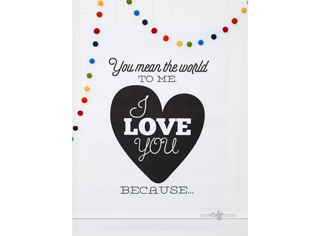 Make a 'Reasons I Love You' Poster