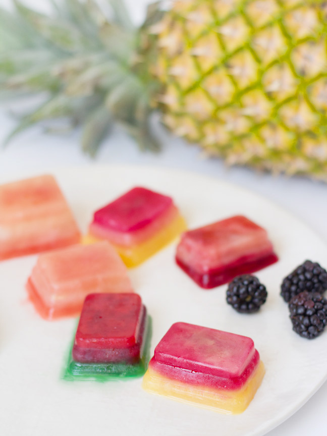DIY Frozen Fruit Ice Cubes