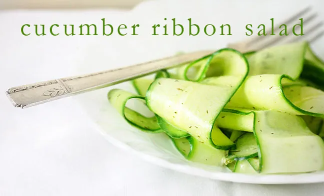 Cucumber Ribbon Salad