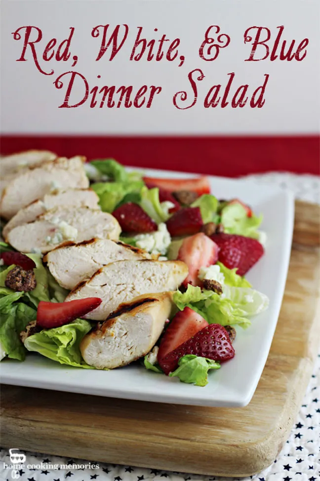 Red, White & Blue Dinner Salad