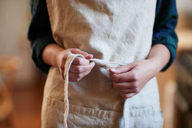 You don’t own an apron with big enough pockets. 