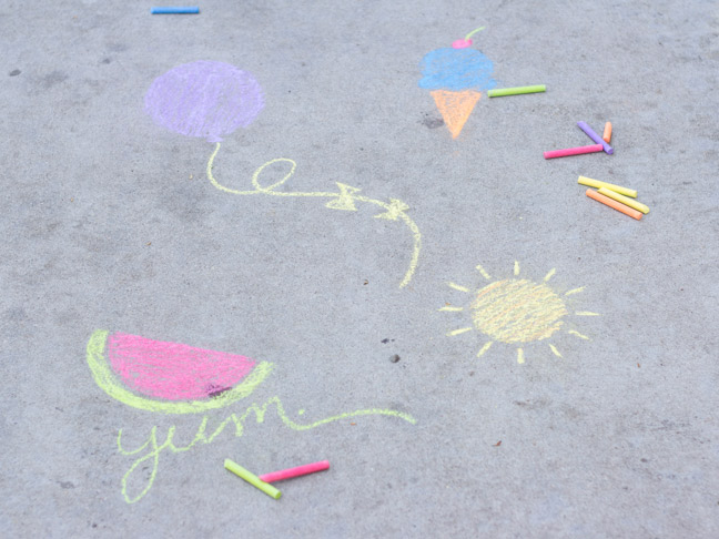 Sidewalk Chalk Stencils