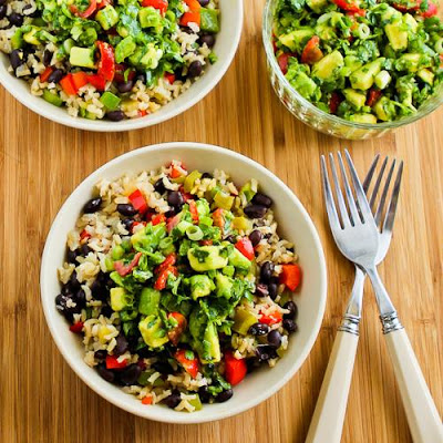 Brown rice Mexican bowls