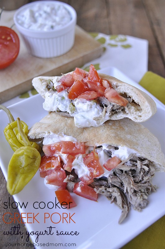 Slow Cooker Greek Pork