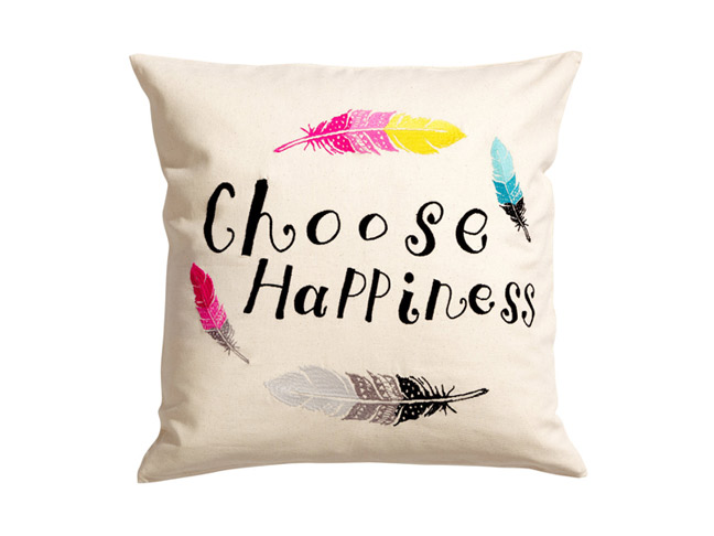 "Choose Happiness" Pillow