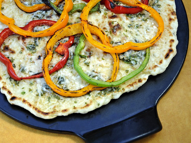 Grilled Pepper Ring Pizza