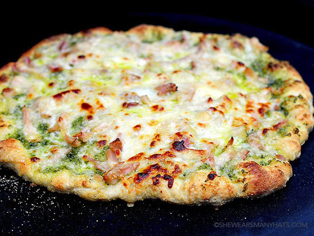 Pesto Chicken Pizza