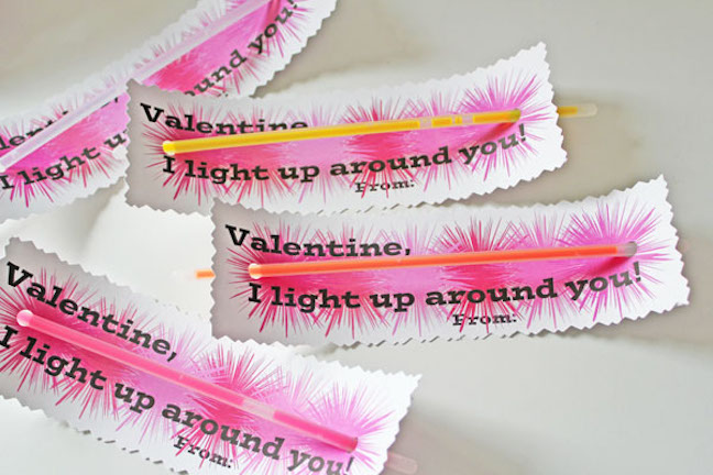 Glow Stick Valentines