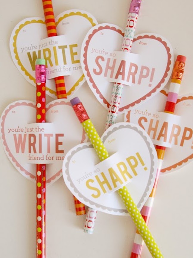 Pencil Valentines
