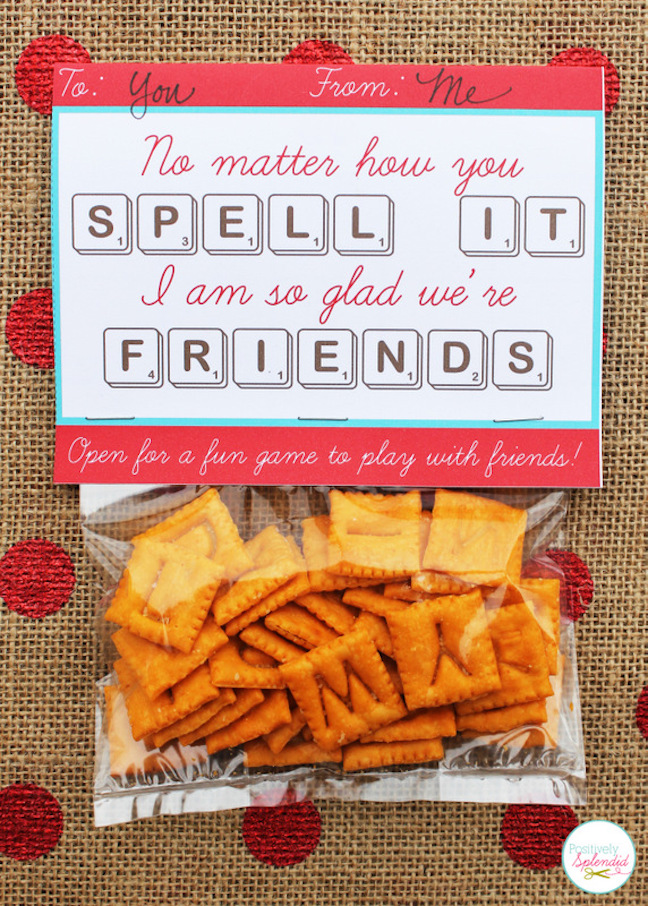Edible Scrabble Valentines