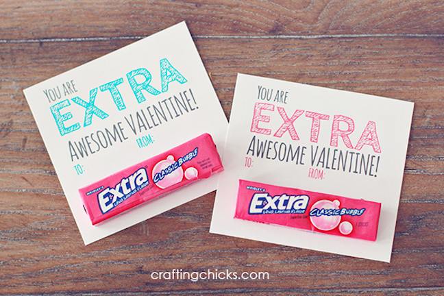 Extra Awesome Gum Valentines