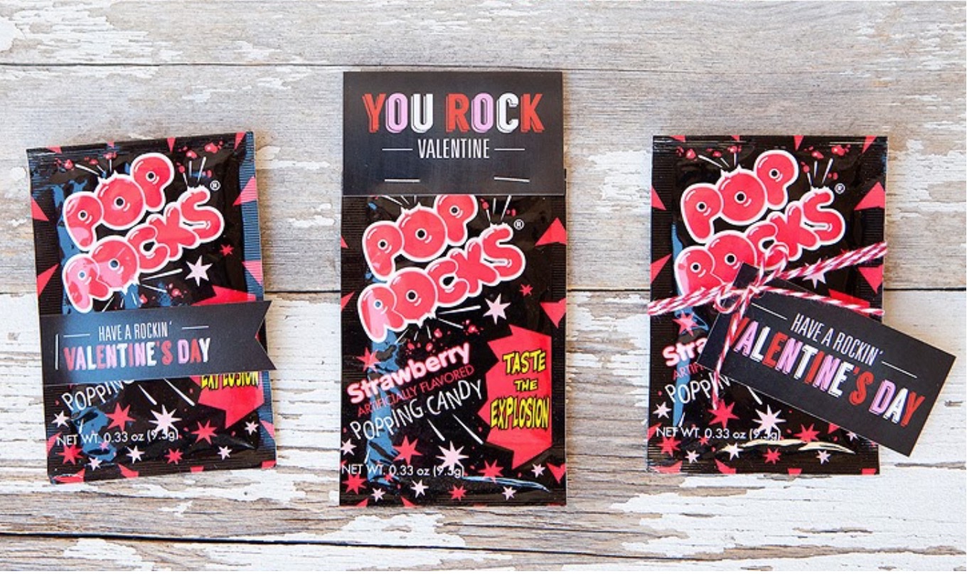 Printable Pop Rocks Valentines