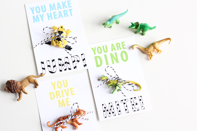 Dino and Wild Animal Valentines