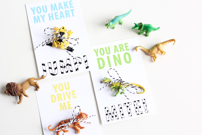 Dino and Wild Animal Valentines