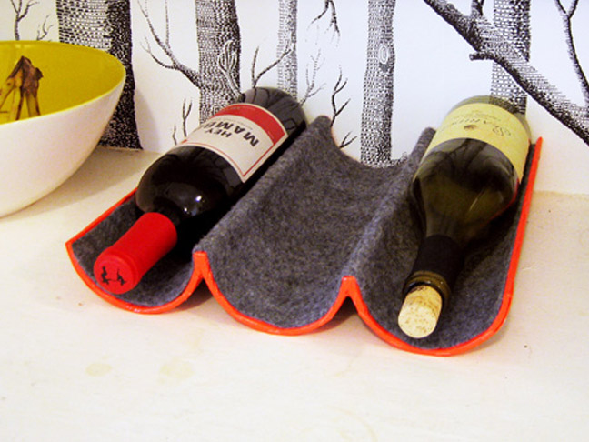 Mailing Tube Wine Rack