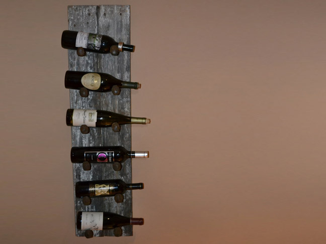 Railroad Tie Wine Rack
