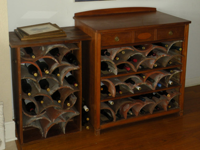 DIY Roof Tile Wine Rack