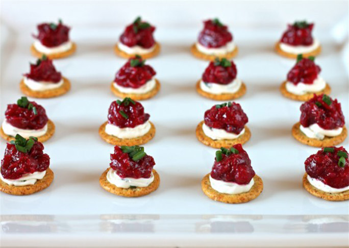 Cranberry Cream Cheese and Dijon Appetizer