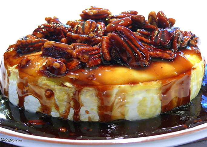 Kahlua Pecan Brown Sugar Baked Brie