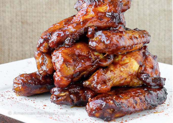 Saucy Chipotle Maple Baked Chicken Wings