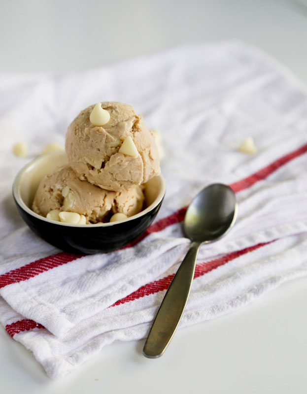 White Chocolate Peanut Butter Ice Cream