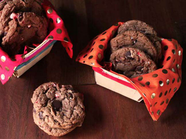 Chocolate Chip Candy Cane Cookies