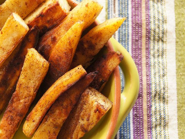 Cinnamon Sweet Potato Pan Fries