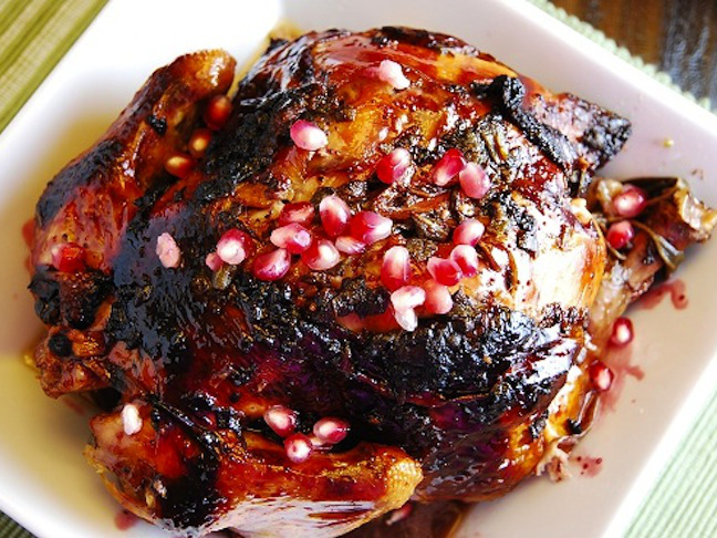 Roasted Sage and Pomegranate Chicken Recipe