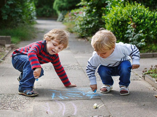 Get artistic on the sidewalk