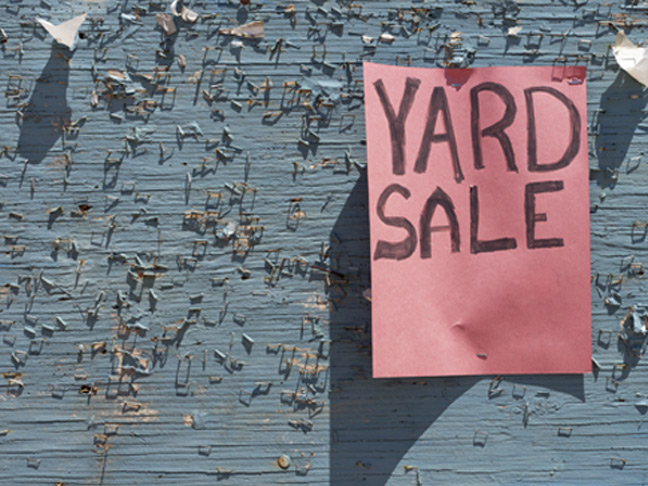 Have a yard sale