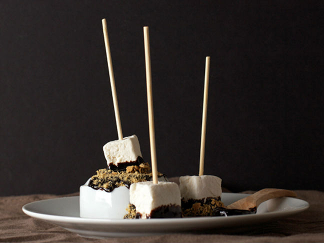 Vanilla Bean S'mores on a Stick (Gluten Free)