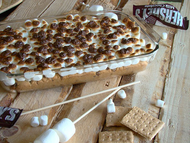 Chocolate Chip Cookie S'mores Bars