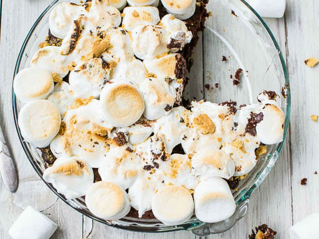 S'mores Brownie Pie