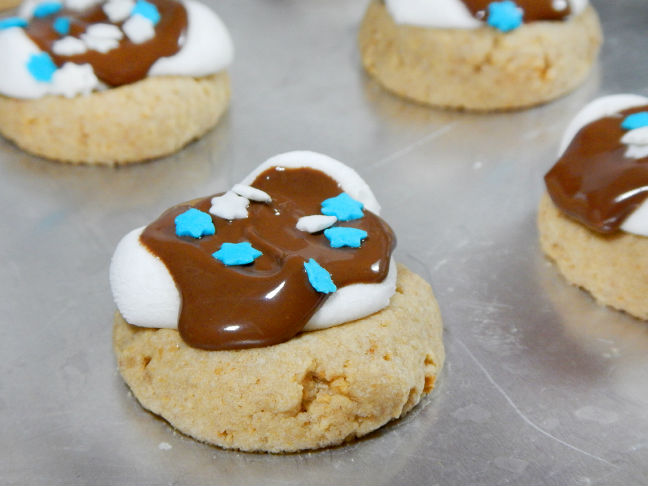 S'mores Thumbprint Cookies