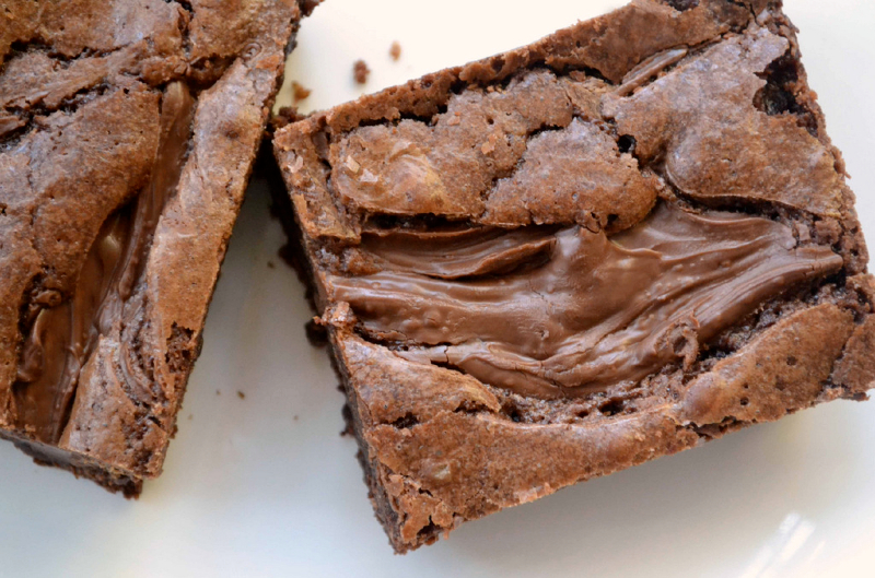 Nutella Swirl Brownies