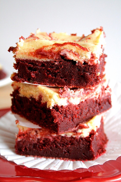 Red Velvet Cheesecake Brownies